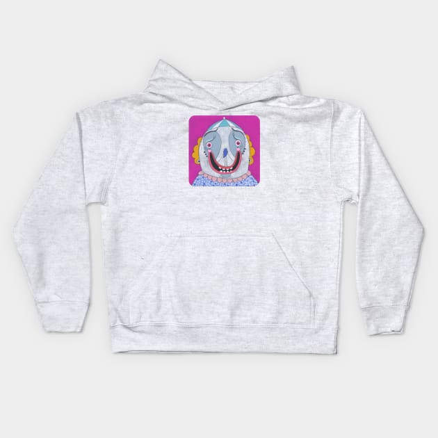 Clown Kids Hoodie by jenniferdavisart